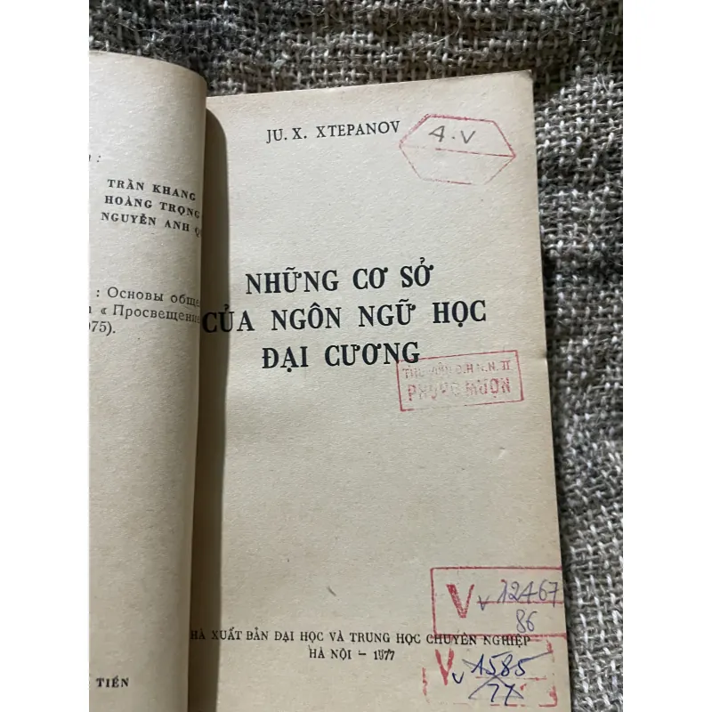 Những cơ sở của ngôn ngữ học đại cương- dịch từ tiếng Nga  1009464
