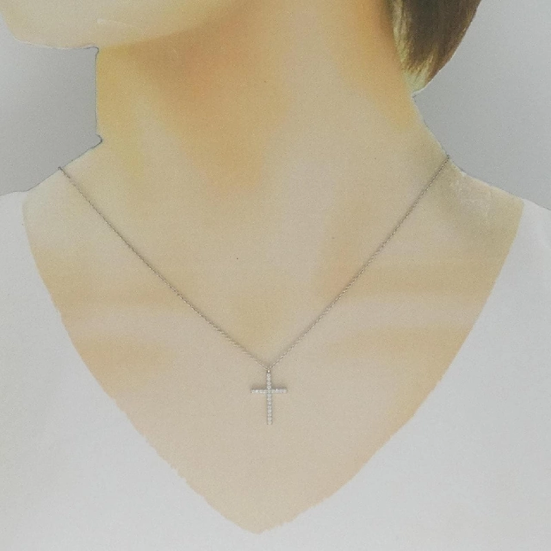 Dây chuyền Tiffany Metro Cross Medium - Hàng hiệu Authentic 841971