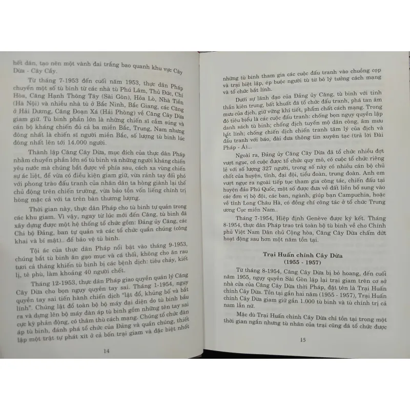 TRẠI GIAM TÙ BINH PHÚ QUỐC THỜI KỲ CHỐNG THỰC DÂN PHÁP VÀ ĐẾ QUỐC MỸ XÂM LƯỢC 644956