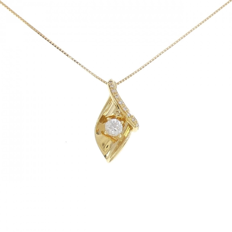 K18YG Dây chuyền kim cương 0.311CT - Hàng hiệu Chính hãng 859839