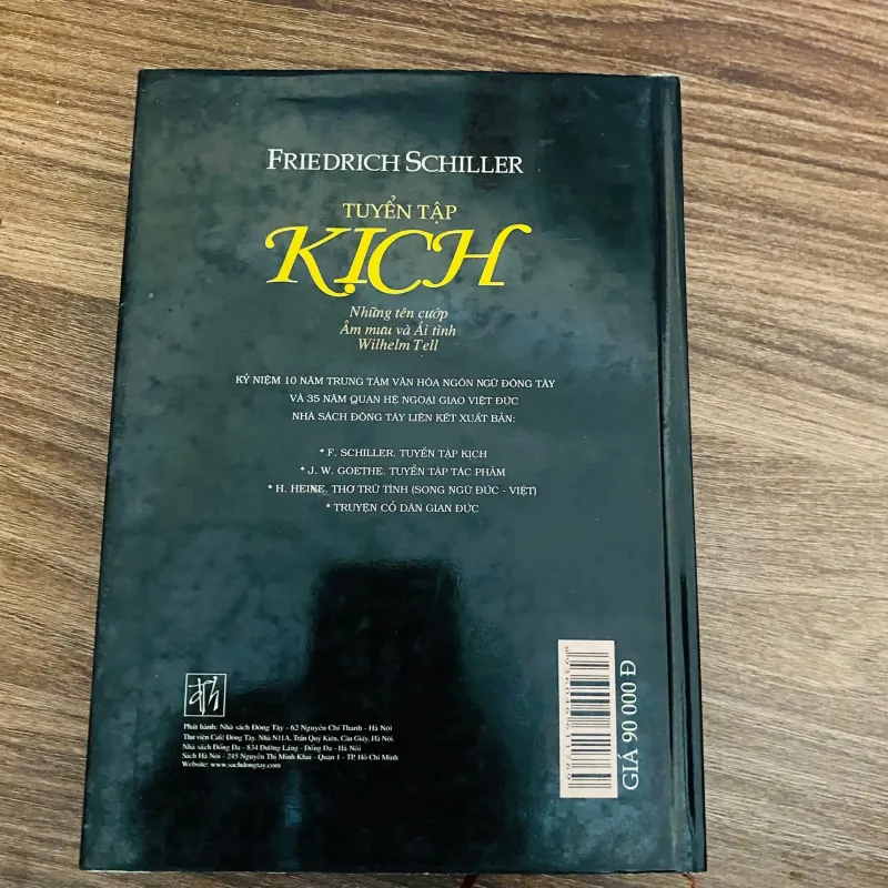 Tuyển tập kịch - Friedrich Schiller#HATRA 1037572