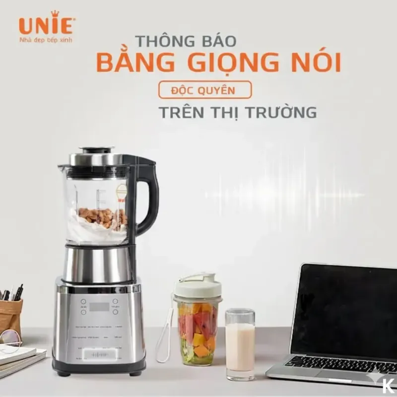 🥛 Máy làm sữa hạt UNIE V8S – 10 chức năng nấu đa dạng, thông báo bằng giọng nói tiện lợi 783483