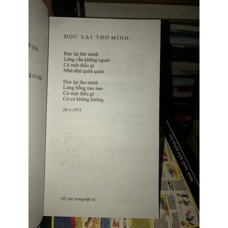 Thơ trong nhật ký - Trịnh Bửu Hoài 1025195