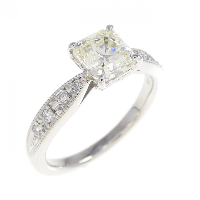 Nhẫn kim cương PT900 1.004CT VLY VS2 cắt hình đặc biệt - Hàng hiệu Authentic 873767