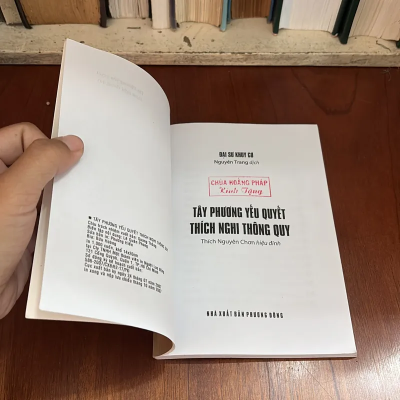 II Sách Phật Giáo: Tây Phương Yếu Quyết _ Thích Nghi Thông Quy - Đại Sư Khuy Cơ - 2007 589758