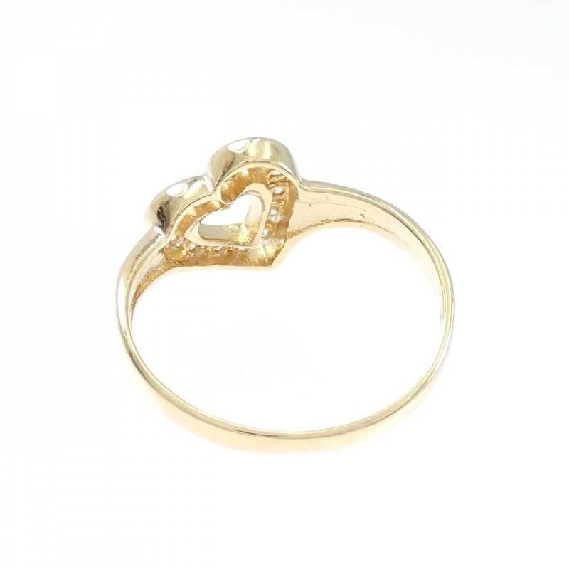 Nhẫn kim cương hình trái tim K18YG - Hàng hiệu Authentic 850786