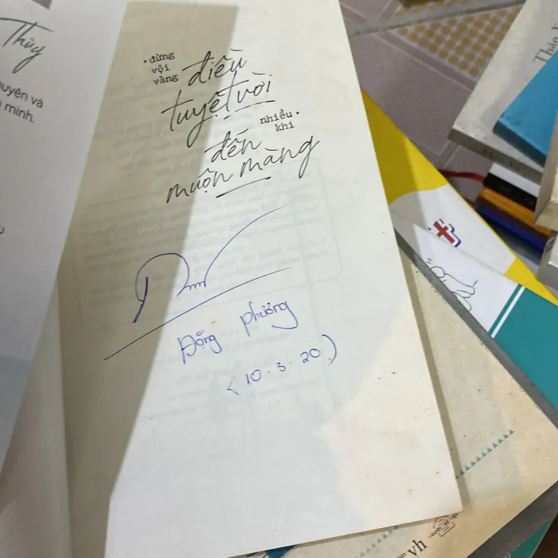 Đừng vội vàng điều tuyệt vời đến muộn màng  929539