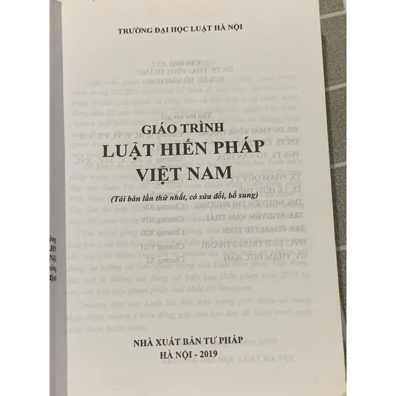 GIÁO TRÌNH LUẬT HIẾN PHÁP VIỆT NAM 545938