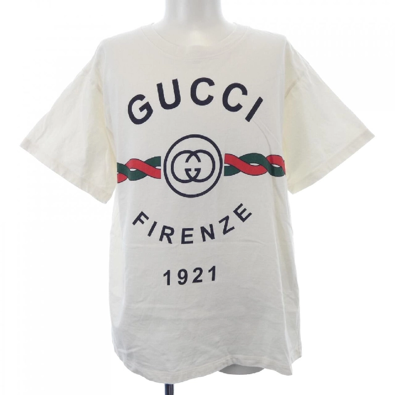 Áo thun cotton 'GUCCI FIRENZE 1921' của GUCCI 616036 XJD7T - Hàng hiệu chính hãng 892060
