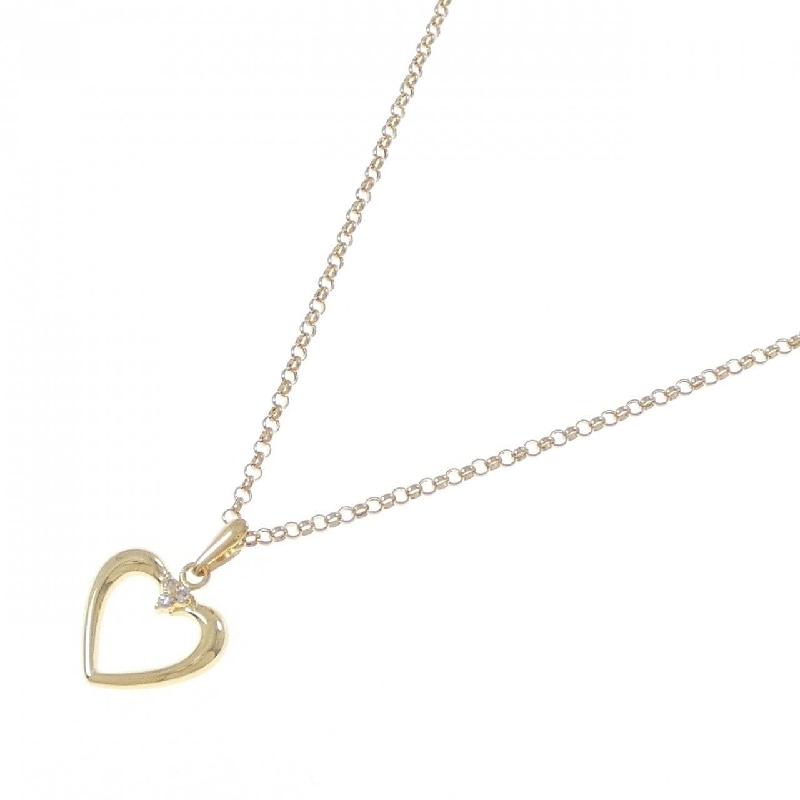 K18YG/750YG Dây chuyền trái tim kim cương - Hàng hiệu Authentic 857028