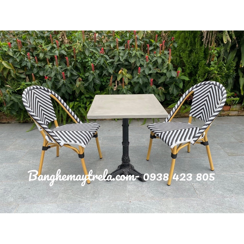 Ghế khung nhôm đan nhựa 444681