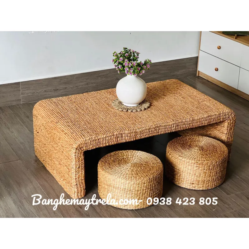 Bàn ghế đôn lục bình ngồi trà đạo 674632