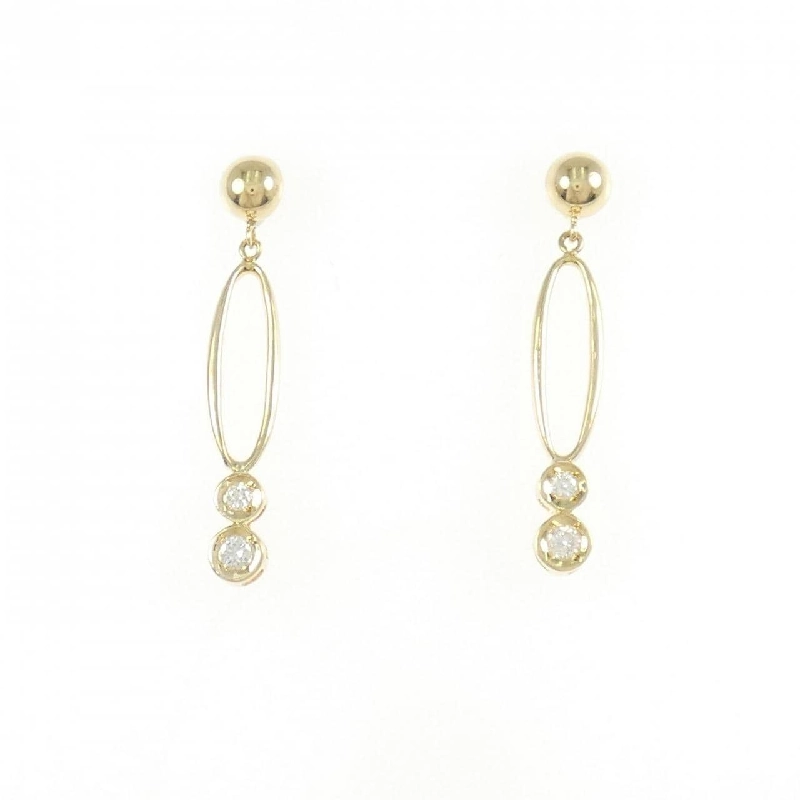 K18YG Bông tai kim cương 0.10CT - Hàng hiệu Chính hãng 867647