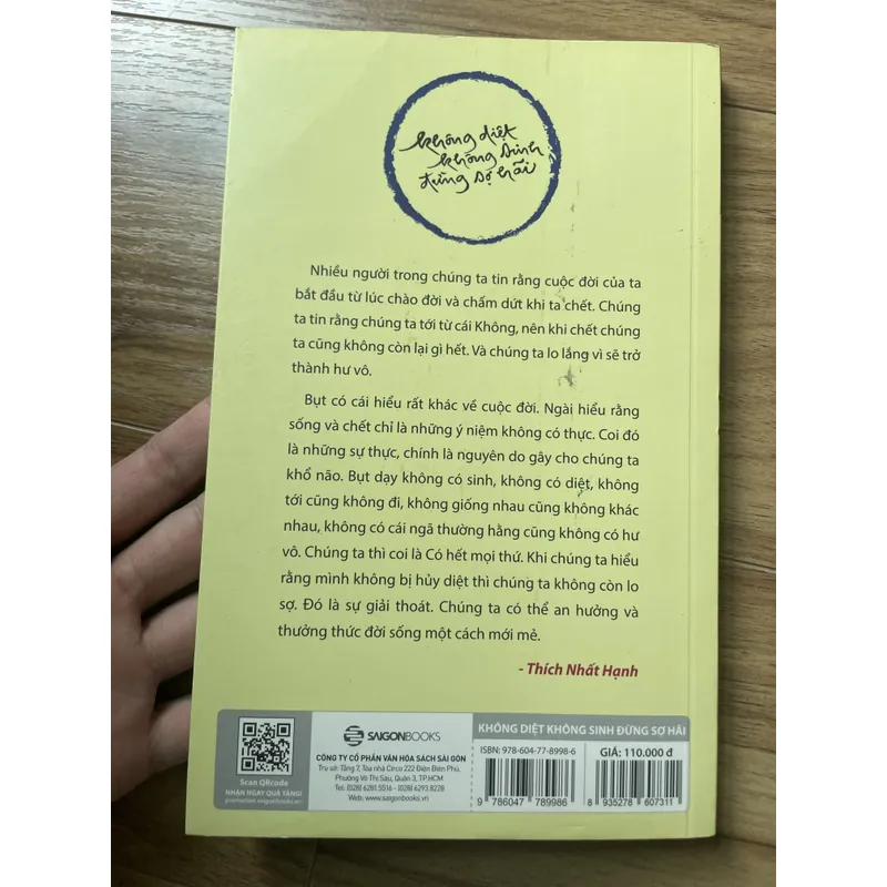 Sách không diệt không sinh đừng sợ hãi 675309