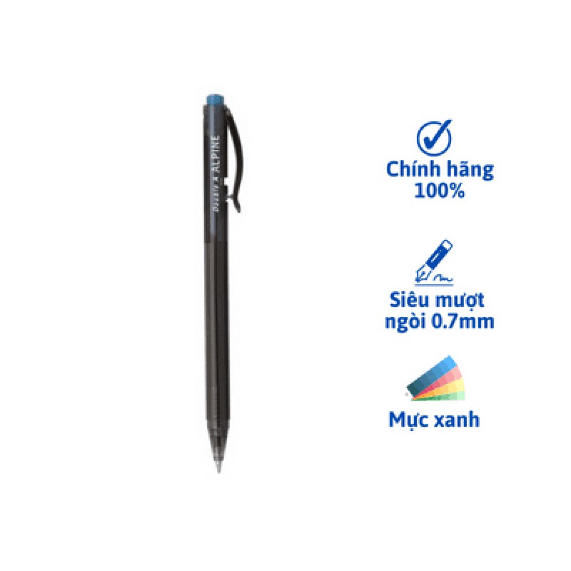 Viết bi Double A Alpine Ball Pen Blue 0.7 42188