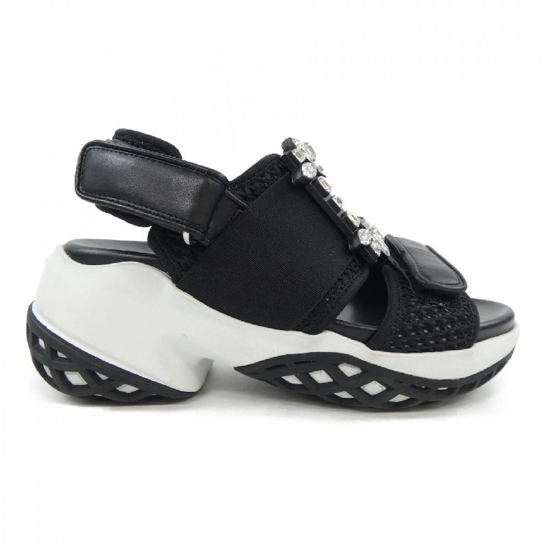 Giày sandal ROGER VIVIER Viv' Run Strass Buckle - Hàng hiệu Chính hãng 828646