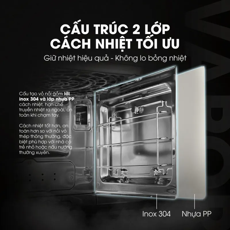 Kalite Vapor – Nồi chiên hơi nước đa năng thế hệ mới 781040