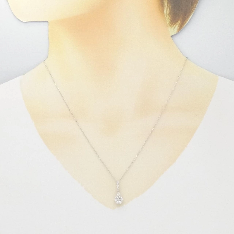 Dây chuyền kim cương K18WG 0.50CT - Hàng hiệu Chính hãng 859155