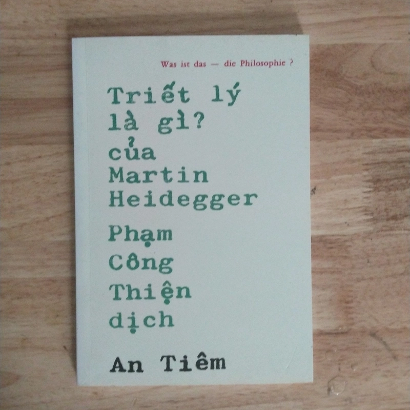 Triết lý là gì ? - Heidegger 546319