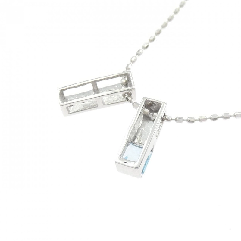 K18WG 2WAY Blue Topaz Necklace - Hàng hiệu Authentic 860773