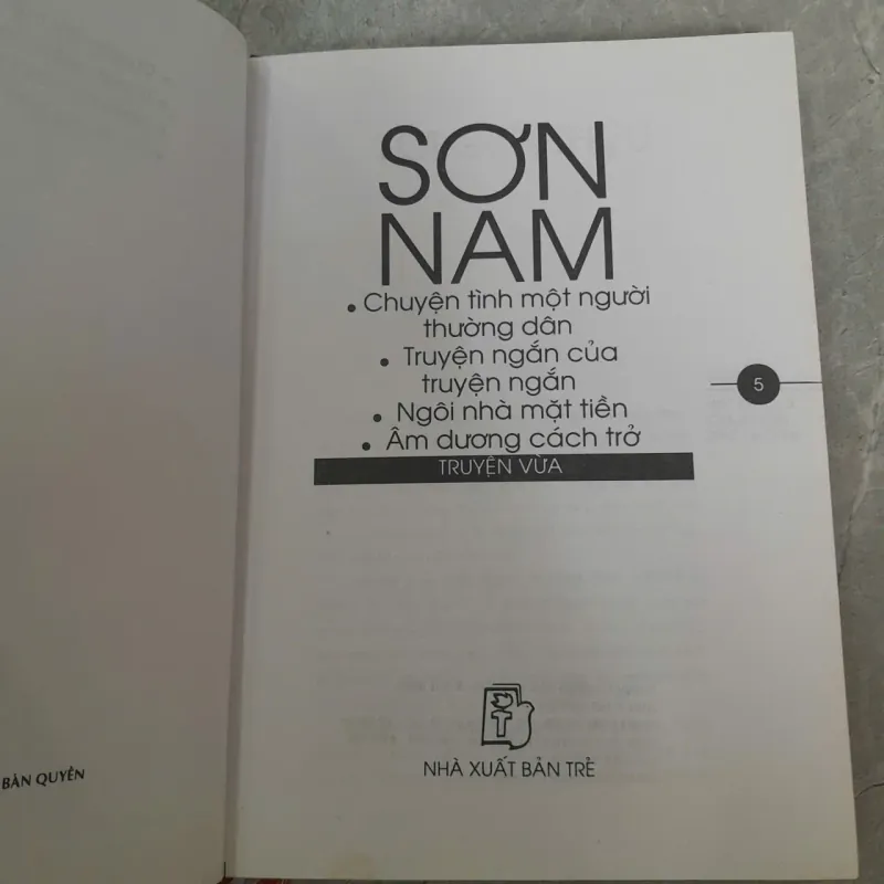SƠN NAM 4 TRUYỆN VỪA 530024