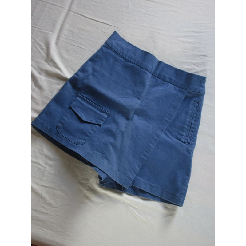 Quần giả váy kaki size S màu xanh dương 479344