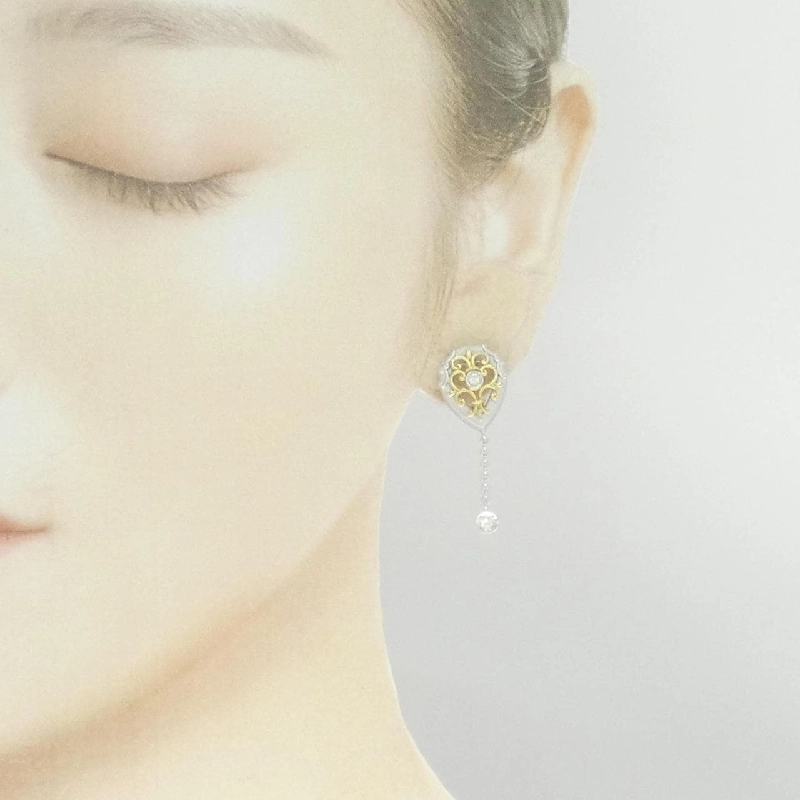 Bông tai kim cương Yamazaki Yumiko - Hàng hiệu Authentic 845201