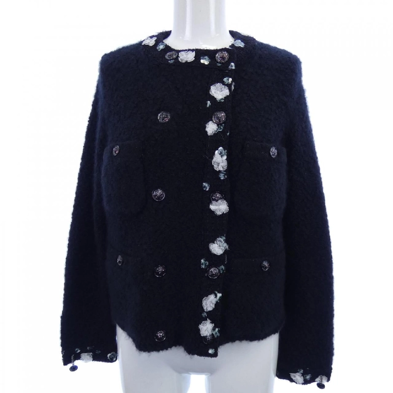 Jacket không cổ CHANEL P73488K10557 22B 630016