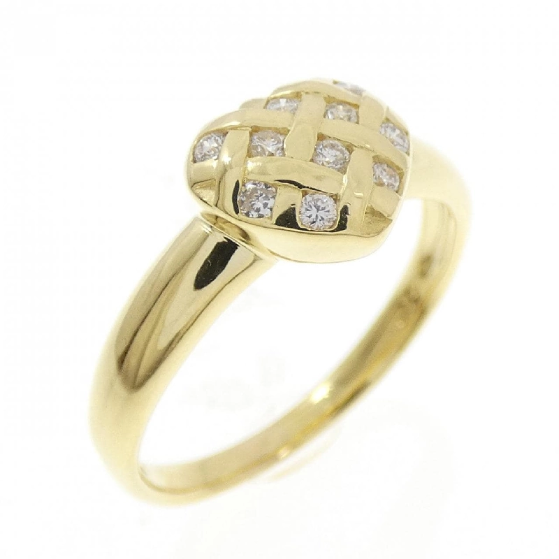 Nhẫn kim cương hình trái tim K18YG 0.14CT - Hàng hiệu chính hãng 854427