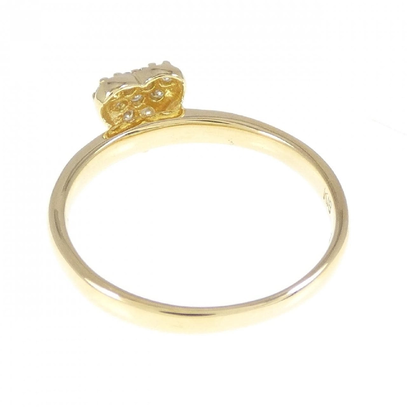 Nhẫn kim cương hình trái tim K18YG 0.13CT 670618