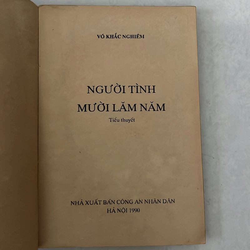 Người tình mười lăm năm — Võ Khắc Nghiêm — 1990s 498569