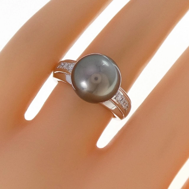 Nhẫn ngọc trai đen Tasaki 10.5mm - Hàng hiệu Chính hãng 836382