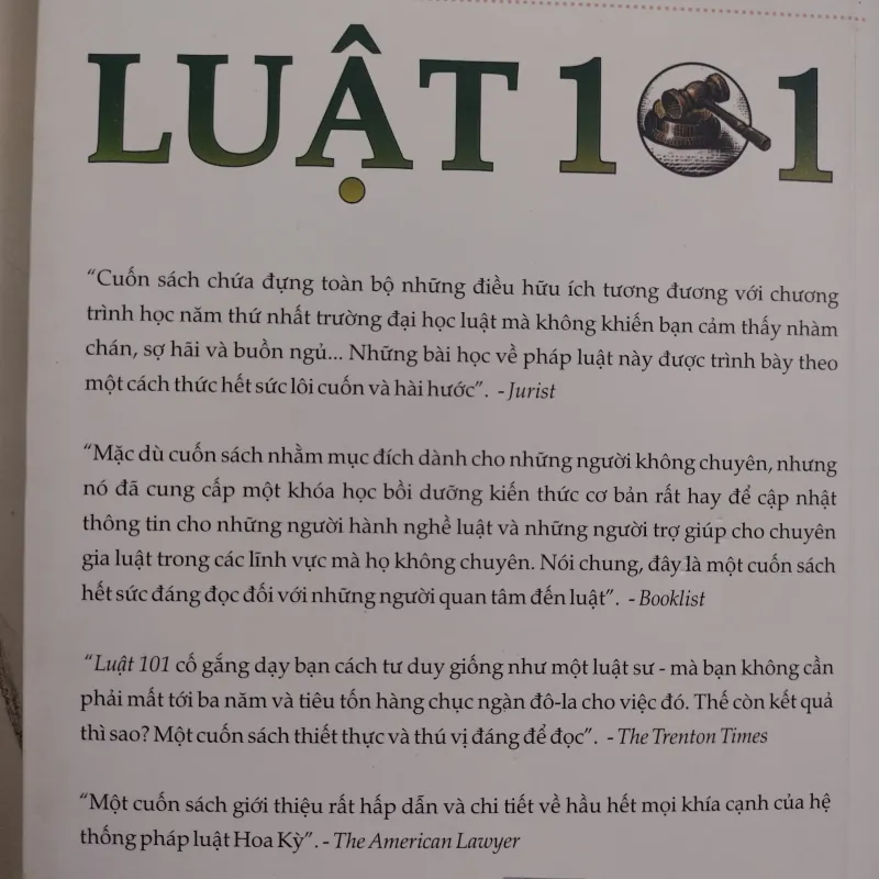 Luật 101 Mọi điều bạn cần biết về Luật pháp Hoa Kỳ 995068