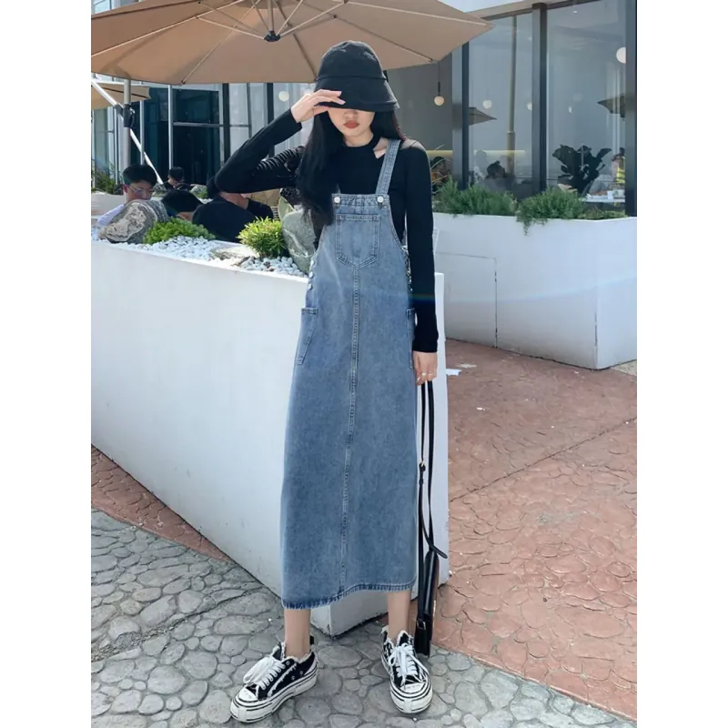 Váy yếm jean bò dáng dài  780680