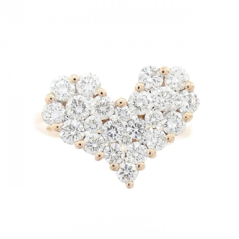 Nhẫn kim cương pavé hình trái tim K18PG/K18WG 1.50CT 667147