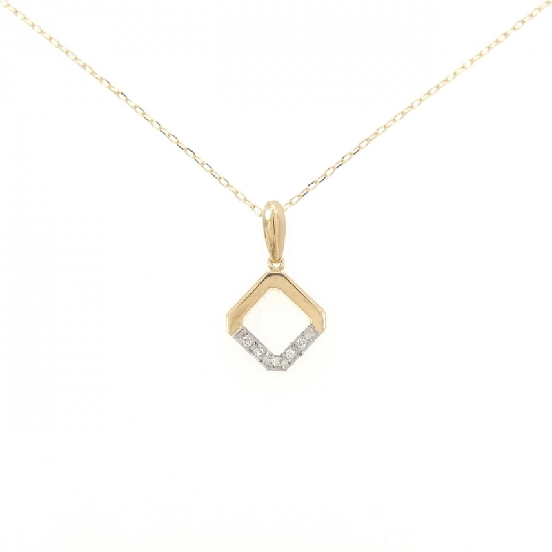 K18YG/PT900 Dây chuyền kim cương 0.03CT - Hàng hiệu Authentic 863926