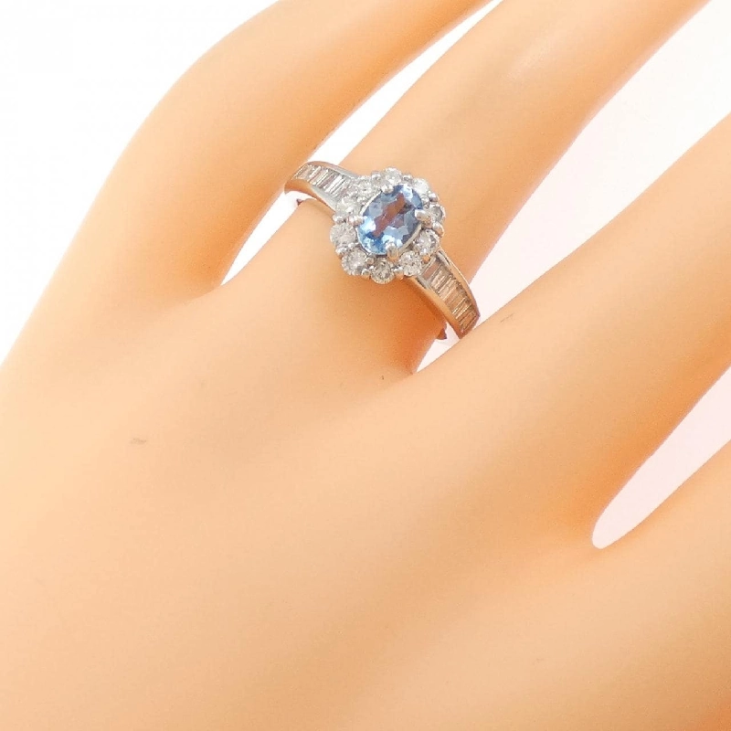 Nhẫn Aquamarine PT900 0.34CT - Hàng hiệu Authentic 852254