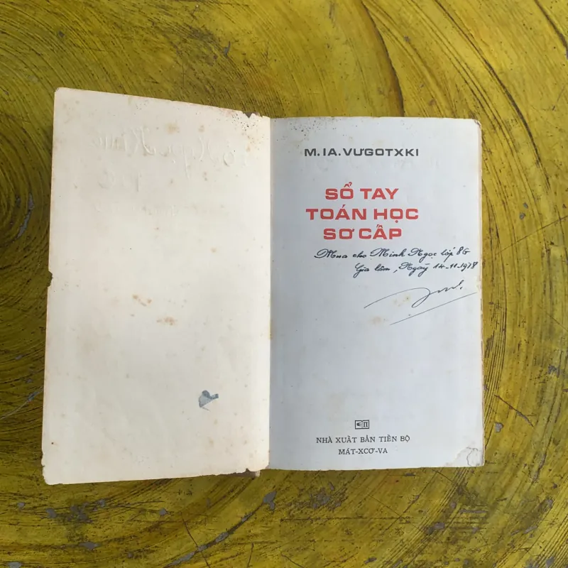 SỔ TAY TOÁN HỌC SƠ CẤP - M.IA. VƯGOTXKI 1003082
