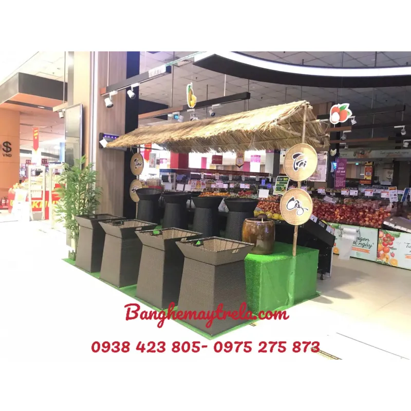 Khay vuông trưng trái cây mây nhựa 746339