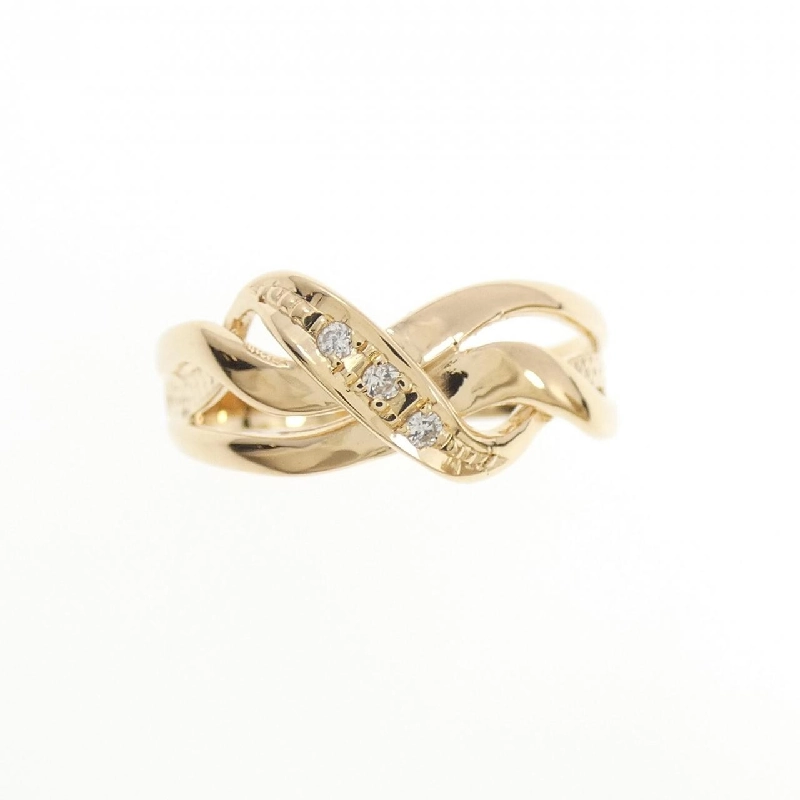 Nhẫn kim cương K18YG 670597