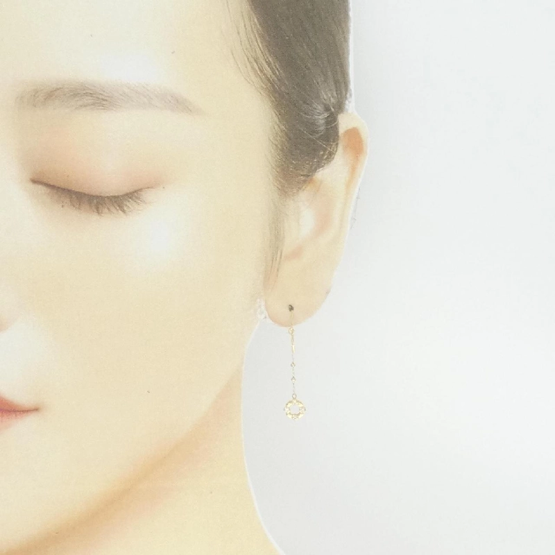 K18YG Bông tai kim cương 0.08CT - Hàng hiệu Chính hãng 869245