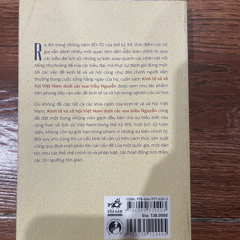 KINH TẾ VÀ XÃ HỘI VIỆT NAM DƯỚI CÁC VUA TRIỀU NGUYỄN - Nguyễn Thế Anh (7) 697831
