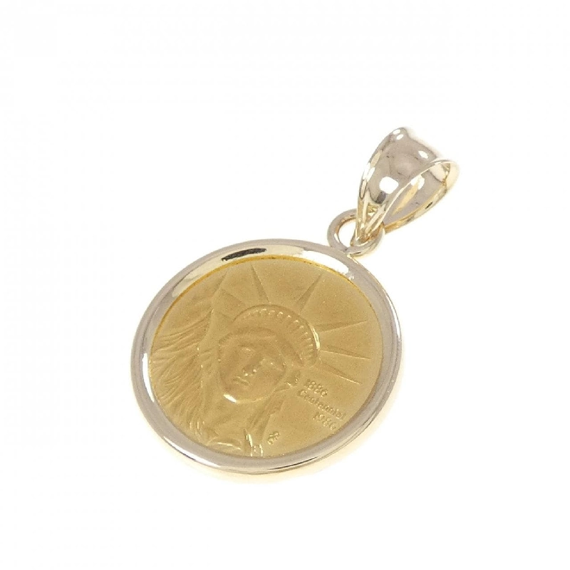 K14YG(枠) Dây chuyền đồng xu - Hàng hiệu Authentic 867066