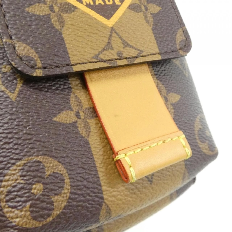 Túi đeo chéo Louis Vuitton Monogram Stripe (LV Squared) Double Phone Pouch M81005 - Hàng hiệu Chính hãng 802339