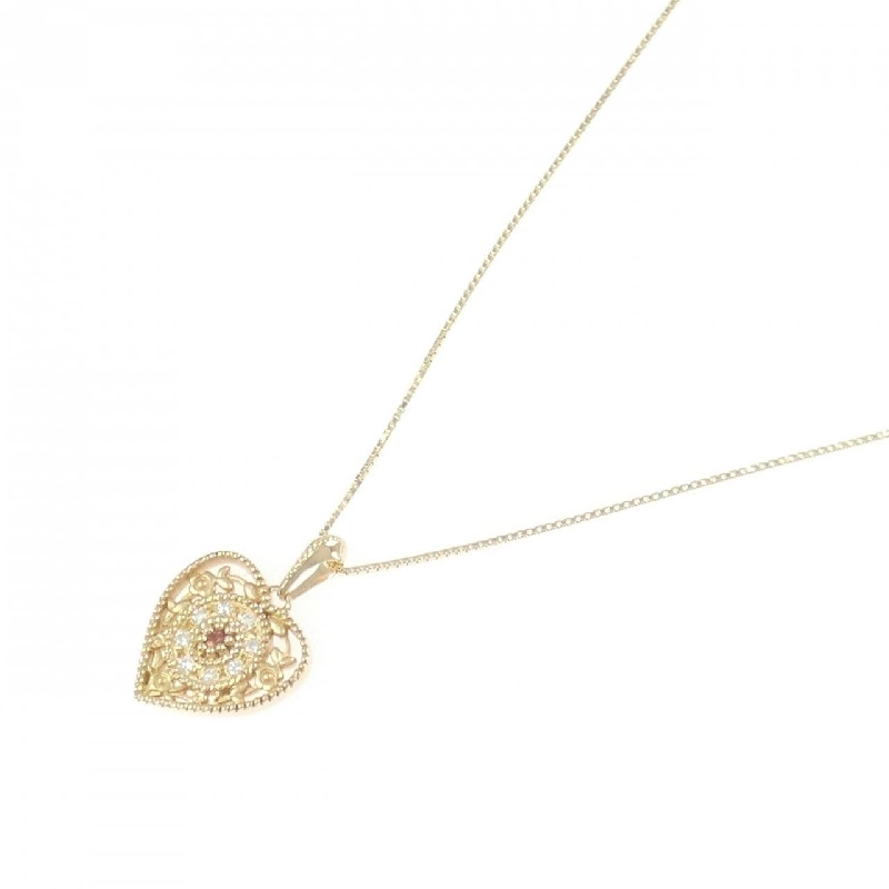 K10YG Mặt Dây Chuyền Hình Trái Tim Tourmaline - Hàng hiệu Chính hãng 857133