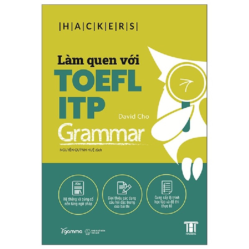 Làm Quen Với TOEFL ITP - Grammar - David Cho, Viện ngôn ngữ Hackers 148271