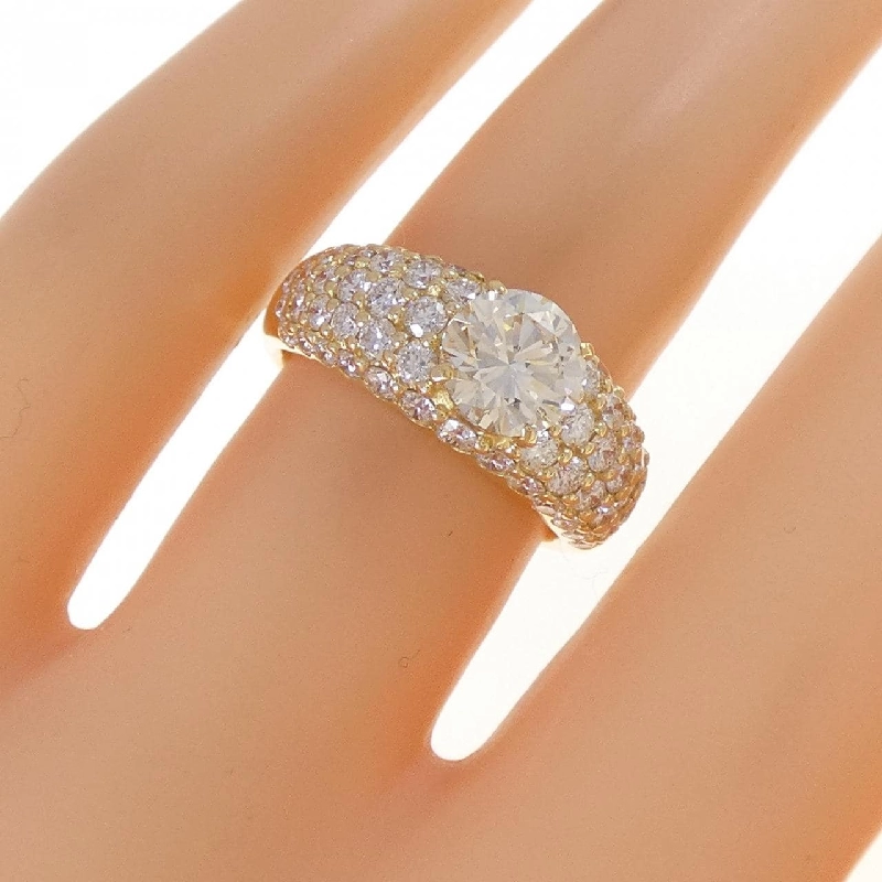 Nhẫn kim cương K18YG 1.007CT VLY VS2 Tốt - Hàng hiệu Chính hãng 872711