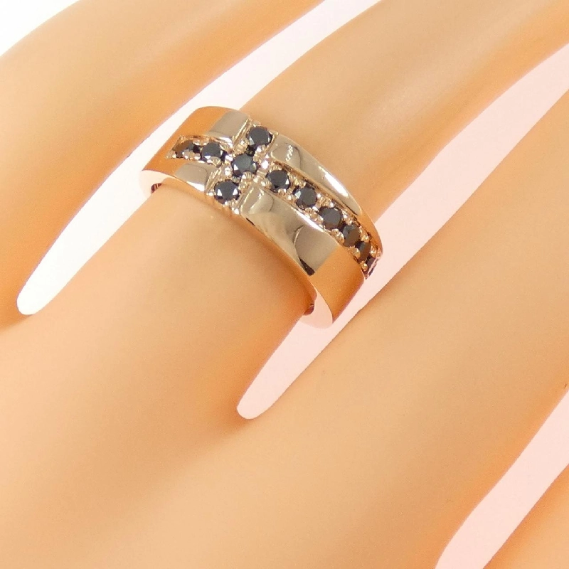 Nhẫn kim cương K18PG chéo 0.33CT - Hàng hiệu chính hãng 854450