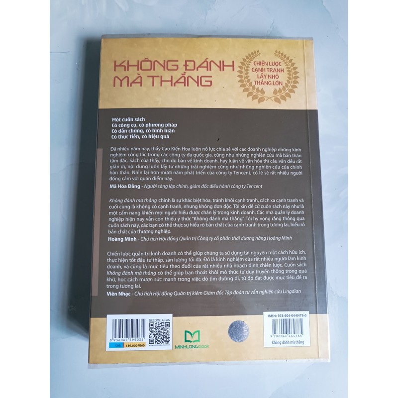 Không đánh mà thắng - Cao Kiến Hoa (mới 99%) 160903