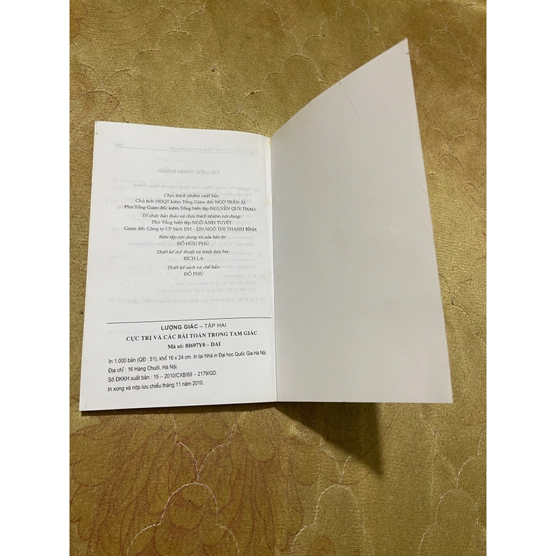 LƯỢNG GIÁC( 2 tập) - NGUYỄN VŨ LƯƠNG ( chủ biên) 543000